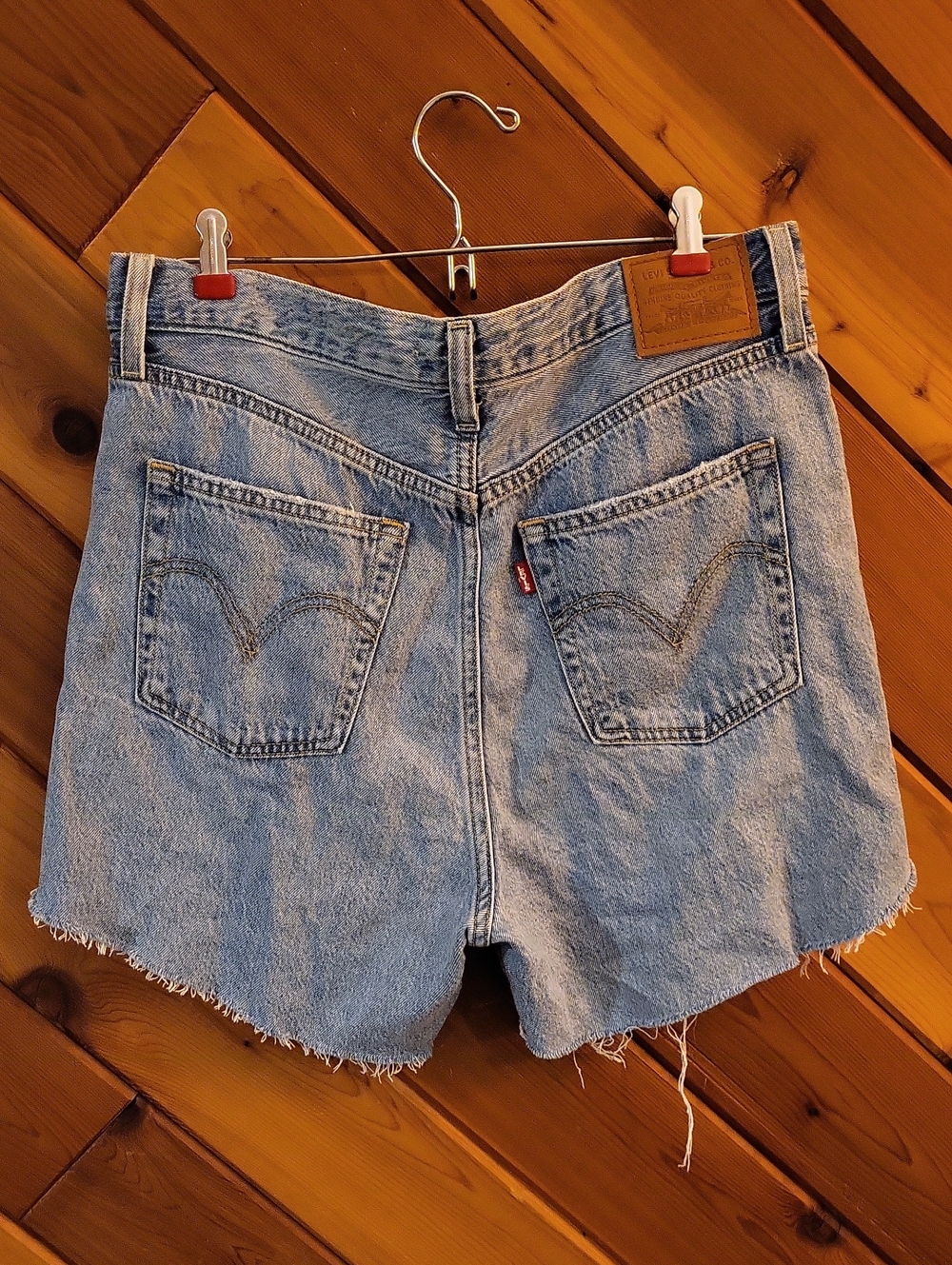 💙DENIM Ribcage LEVIS SHORTS - Picture 3 of 5